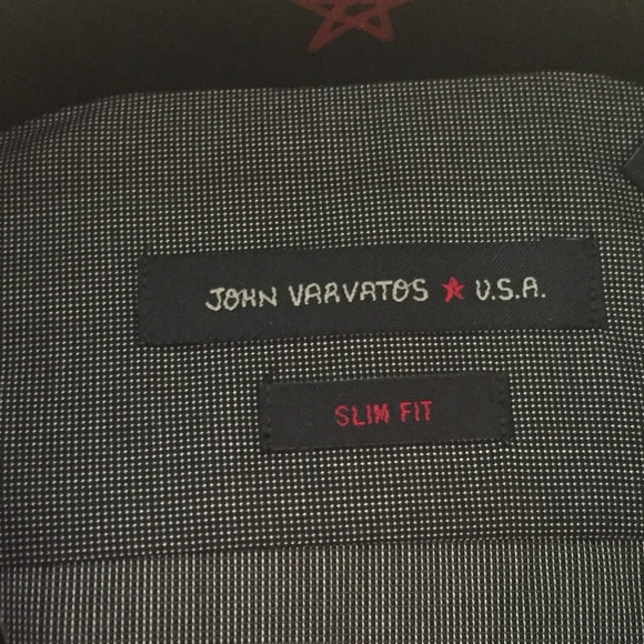 Black mini polka dot long sleeve button down shirt - Picture 3 of 5